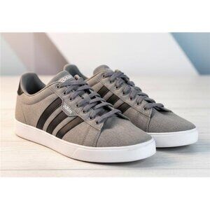 Men’s Adidas Daily 3.0 Canvas Sneakers Gray Black Low Top Size 11